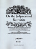 Three Books on the Judgments of Nativities