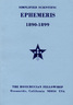 Ten Year Ephemeris 1890-1899