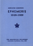 Ten Year Ephemeris 1920-1929