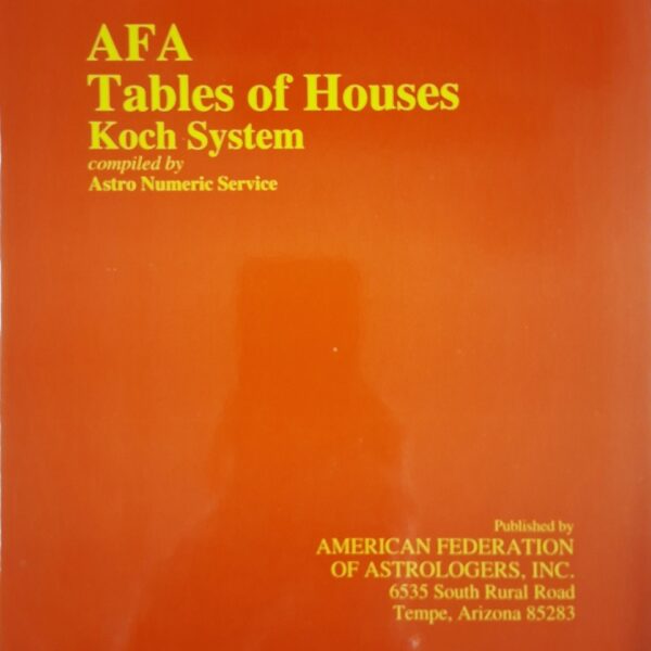 Koch System Tables of Houses