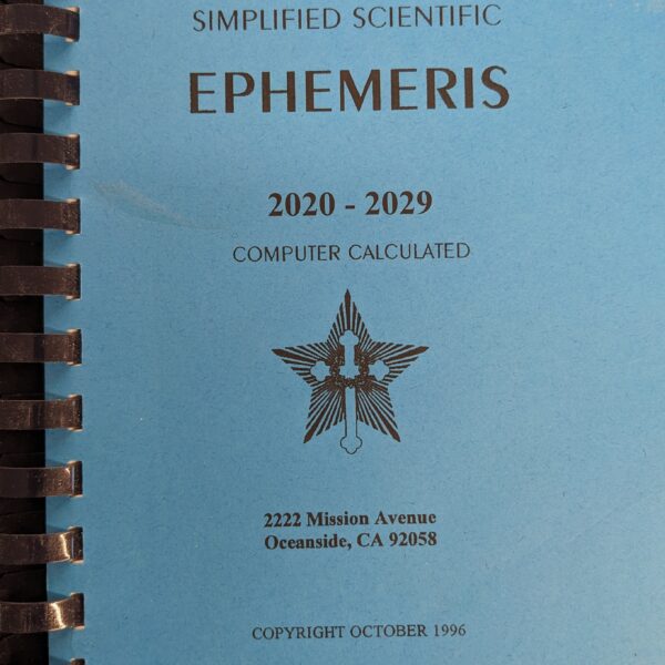 Ten Year Ephemeris 2020-2029