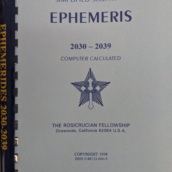 Ten Year Ephemeris 2030-2039